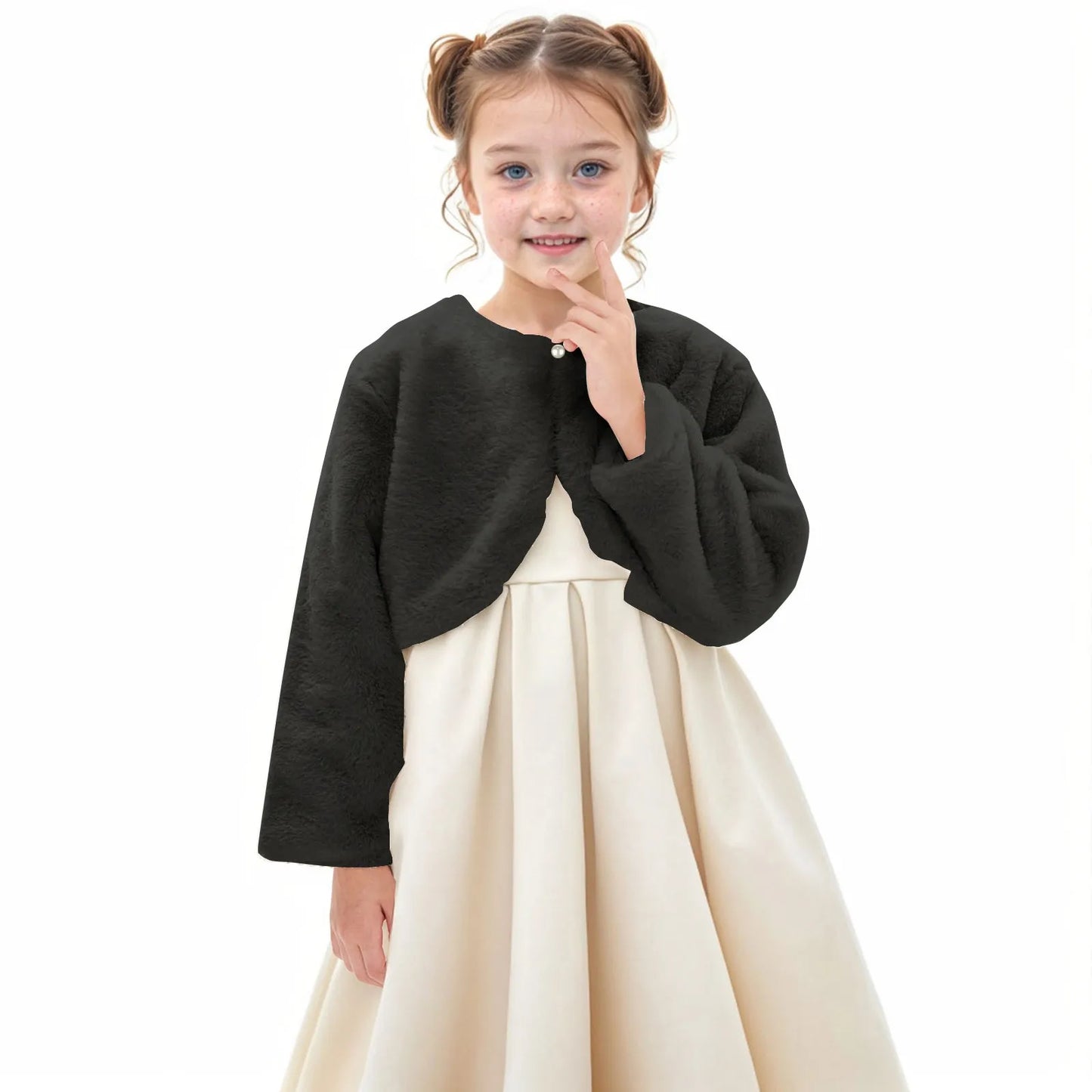 Coat of Many Colors Jacket Kids Girls Jacket Coat Toddler Kids Dressy Cardigan Fleece Fuzzy Bolero Sh Rug Long Coat Hooded Girls