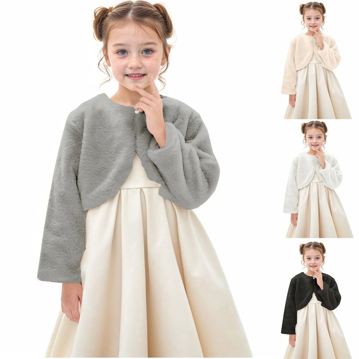 Coat of Many Colors Jacket Kids Girls Jacket Coat Toddler Kids Dressy Cardigan Fleece Fuzzy Bolero Sh Rug Long Coat Hooded Girls