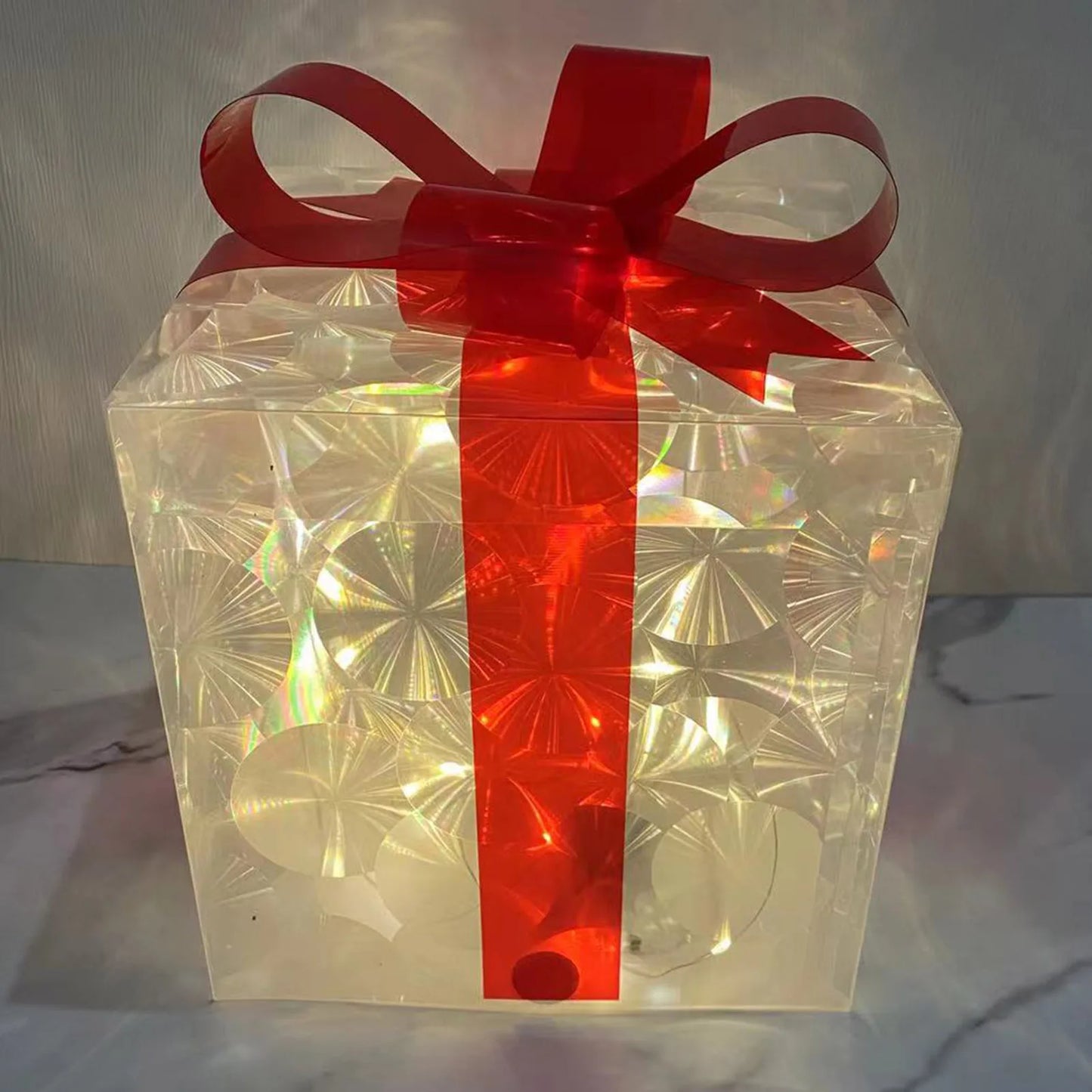 Christmas Valentine's Warm Lamp Gift Box Red  Three Piece Set Luminous Lamp Gift Box Luminous Valentine's Day Gift Box
