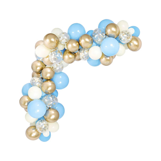 Festivals Christmas Halloween New Year Valentine's Day Thanksgiving Light Blue White Gold Latex Party Decoration Ballon Set