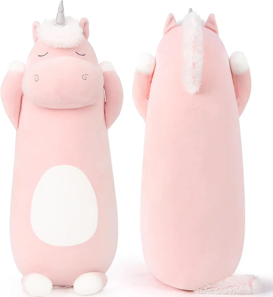 MorisMos Big Unicorn Body Pillow, 36.2'' Soft Unicorn Pillow  for Christmas Birthday Valentine's Day,Pink