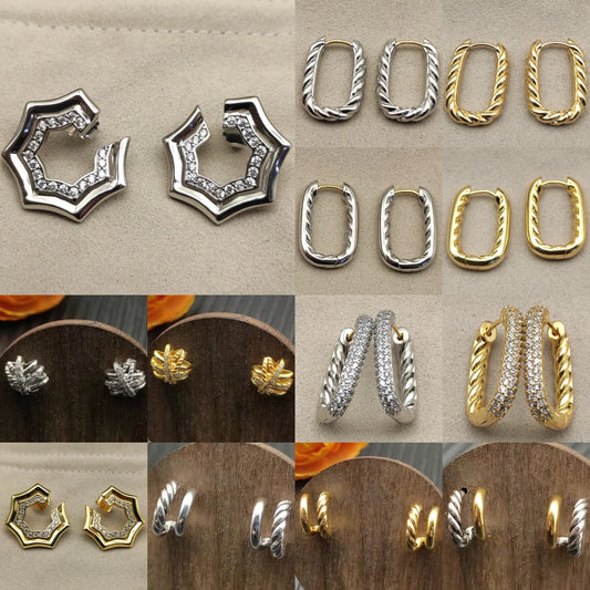 2025 New High Quality Fashion DY Jewelry Earrings Valentine's Day Gift Trendy Fashion Earrings with Contemporary Style Elements