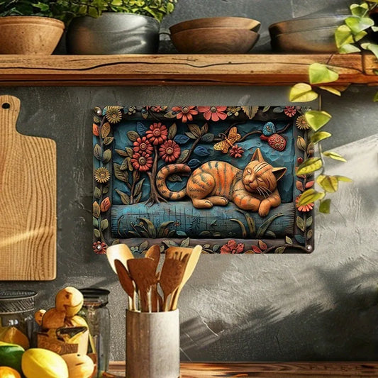 Funny Vintage Iron Sign - 8x12 Inch Autumn Winter Decor for Apartment, Bathroom, Classroom, Ideal for Valentine's Day Gifts