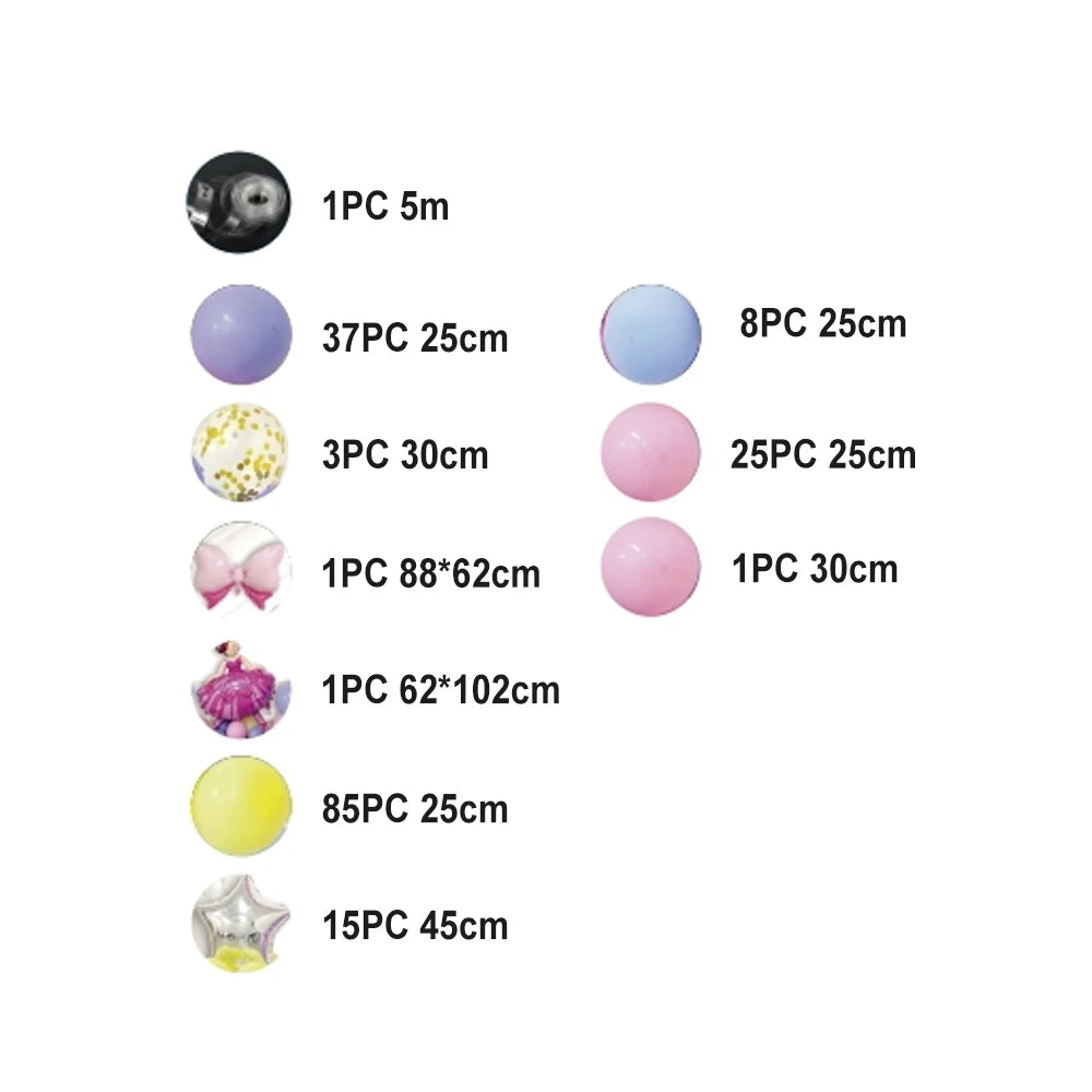 Christmas Halloween Graduation New Year Easter Valentine's Day Thanksgiving Ballet Princess Latex Aluminum Balloon Set