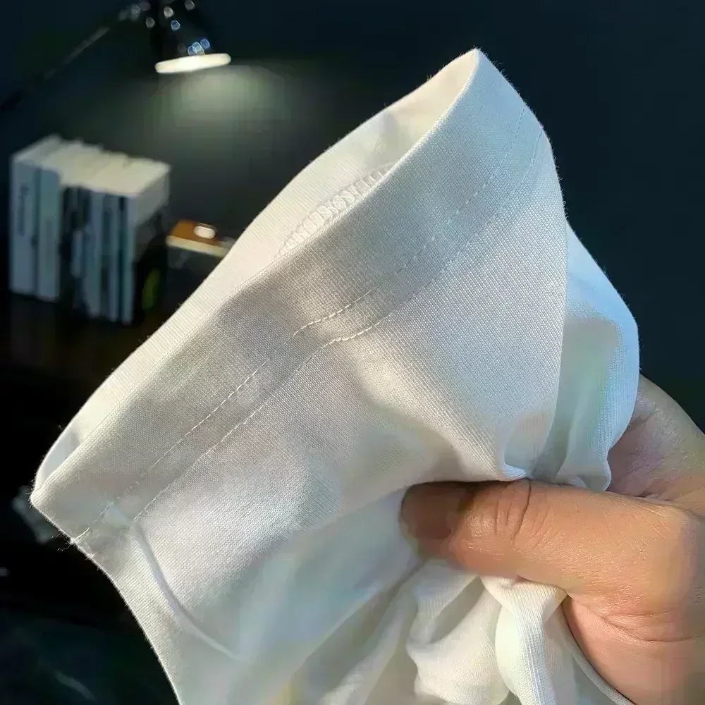 1pc Seattle 12th for Man T-Shirt - Seahawk Head Graphic with Fashion Glasses & Beanie Design White 180g Heavyweight Casual Tee