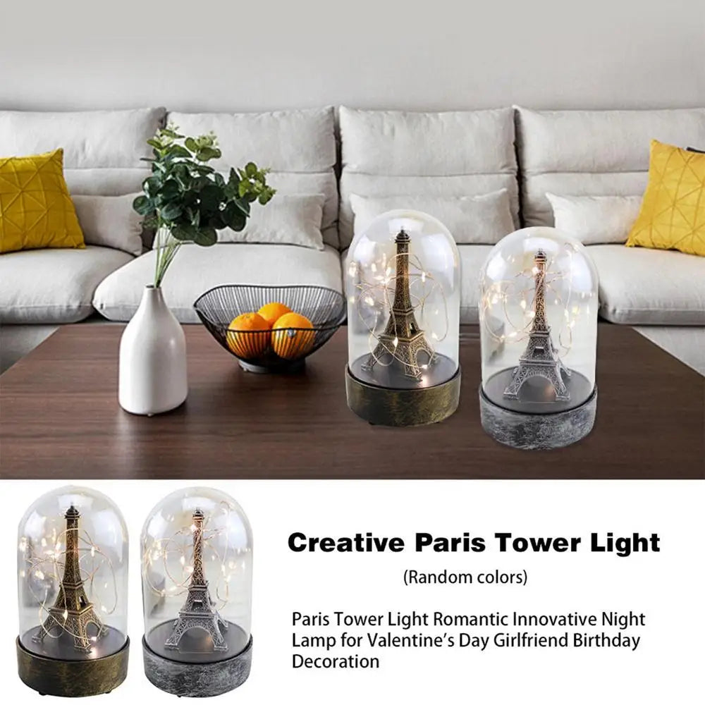 Paris Eiffel Tower Star Light Romantic Innovative Night Lamp Valentine's Day Gift To Girlfriend Anniversary Gift Home Decoration