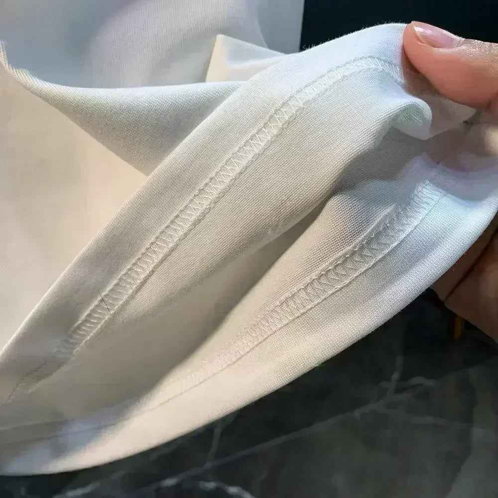 1pc Seattle 12th for Man T-Shirt - Seahawk Head Graphic with Fashion Glasses & Beanie Design White 180g Heavyweight Casual Tee